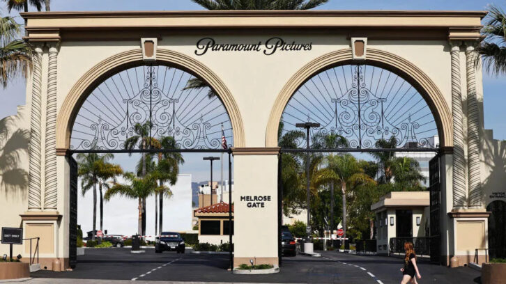 Paramount Studios gate in Los Angeles
